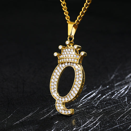 Load image into Gallery viewer, Zircon Alphabet Necklace
